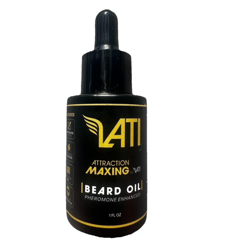 LATI Attraction Maxing Pheromone Enhanced Beard Oil 1 fl oz Made in USA EXP 2026